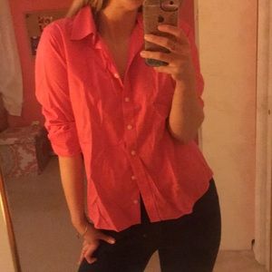 Pink button down